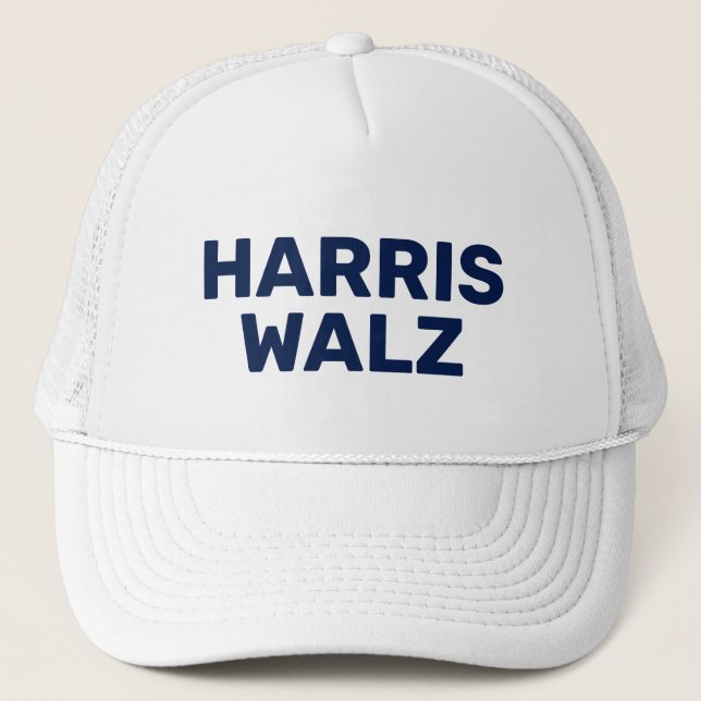 Vote Harris Walz 2024 Trucker Hat (Front)