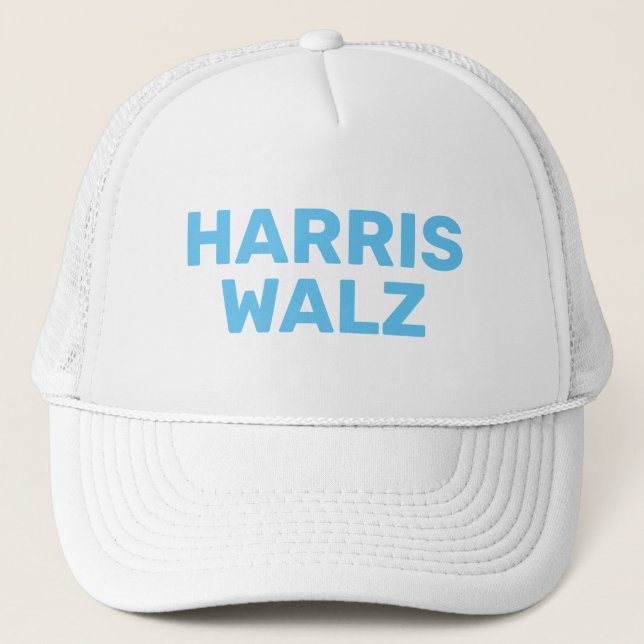 Vote Harris Walz 2024 Trucker Hat (Front)