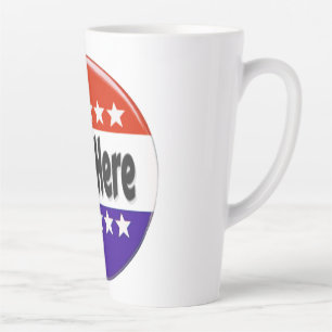 Vote Here Latte Mug