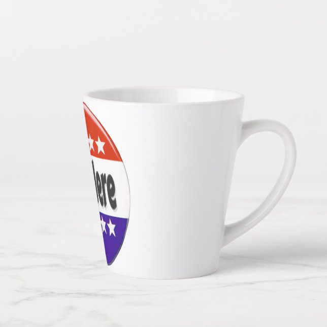 Vote Here Latte Mug (Right)