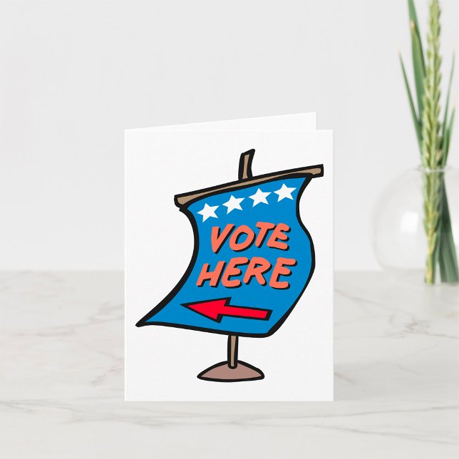 Vote Here Sign Card (Creator Uploaded)
