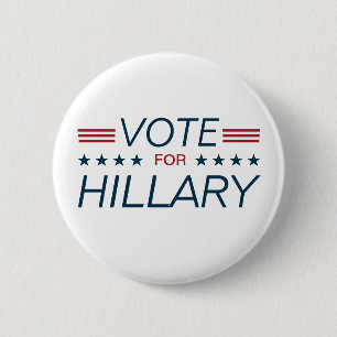 Vote Hillary for President 2016 6 Cm Round Badge