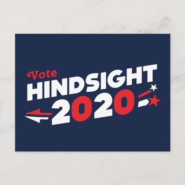 Vote Hindsight 2020 Postcard (Front)