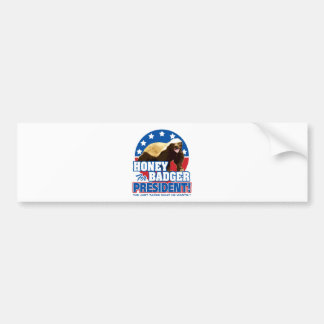 Vote Honey Badger For President Bumper Sticker