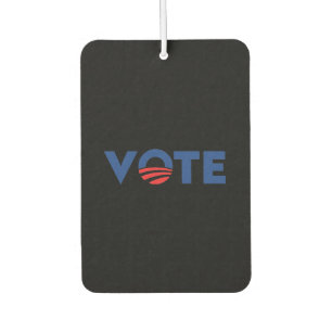 Vote hope red black and blue typography democrat car air freshener