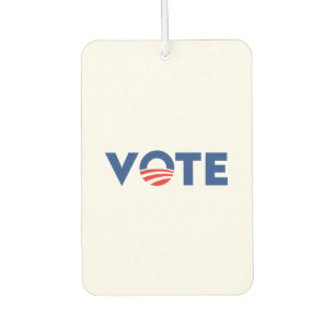 Vote hope red white and blue typography democrat car air freshener