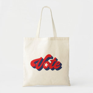 Vote In Blue Red Bold Letters Tote Bag