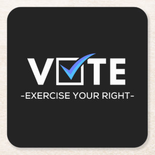 Vote (It Matters) Square Paper Coaster
