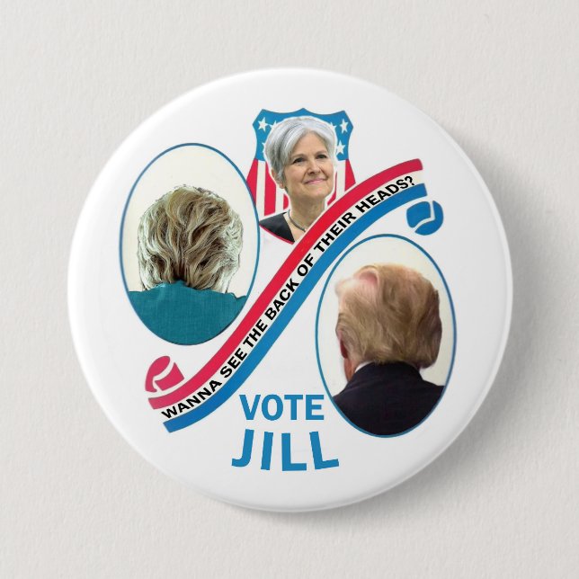 Vote Jill Stein 2016 7.5 Cm Round Badge (Front)