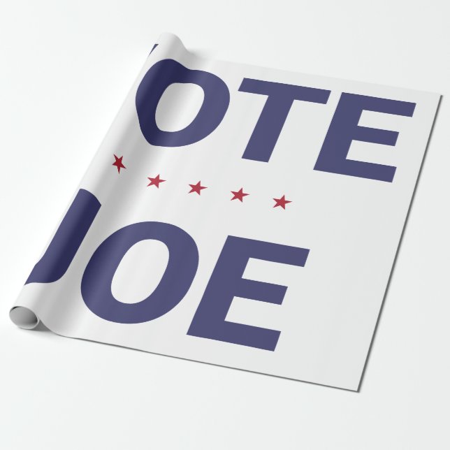 Vote Joe (2020 US election) Wrapping Paper (Unrolled)