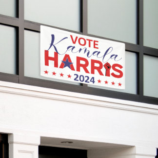 Vote Kamala Harris 2024 Democracy is on the Ballot Banner