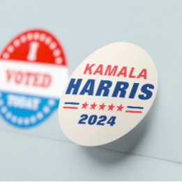Vote Kamala Harris 2024 Election Round Stickers