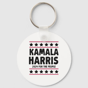 Vote Kamala Harris for President Blue Election Key Ring