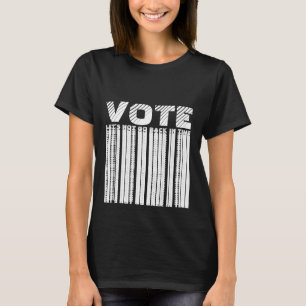 Vote let’s not go back in time white typography T-Shirt