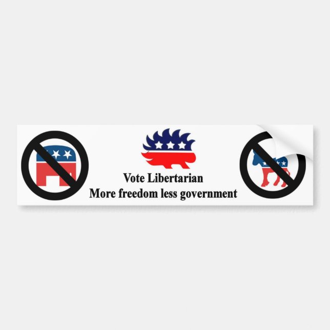 Vote Libertarian Bumper Sticker (Front)