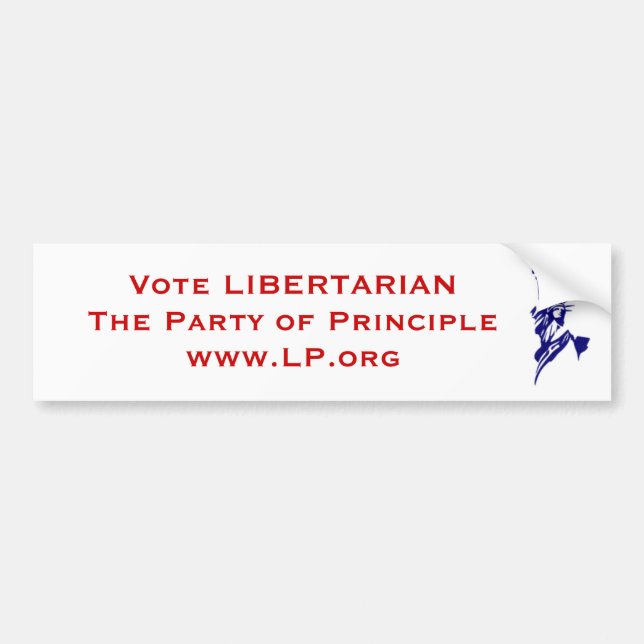 Vote Libertarian Bumper Sticker (Front)