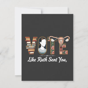 Vote Like Ruth Sent You Harris LGBTQ Equality  Thank You Card