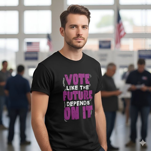 Vote Like The Future Depends On It - Election Day T-Shirt (Creator Uploaded)