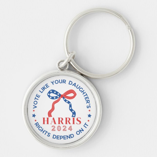 Vote Like Your Daughter's Rights Depend on It Key Ring (Front)