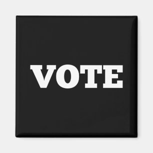 Vote Magnet with Black Background