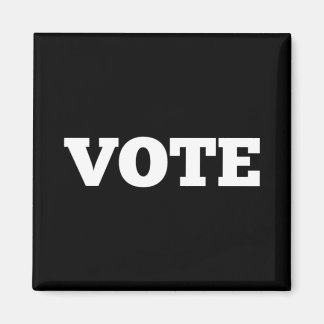 Vote Magnet with Black Background