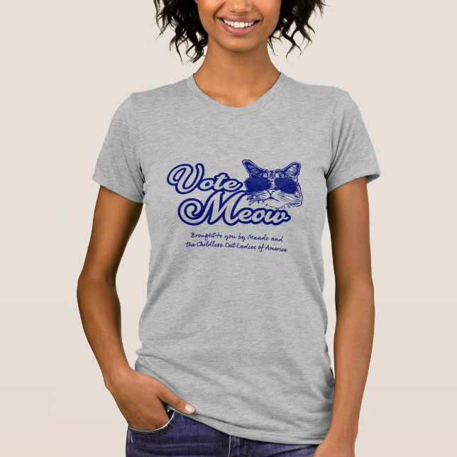 Vote Meow T-Shirt (Front)