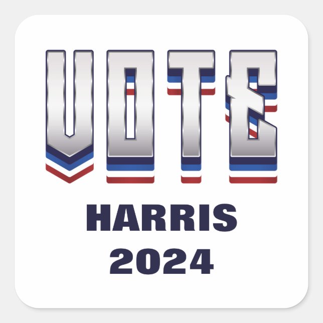 Vote Modern Typography - Election  Square Sticker (Front)