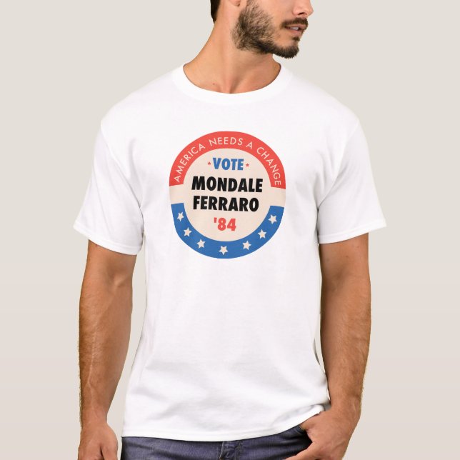 Vote Mondale/Ferraro '84 T-Shirt (Front)