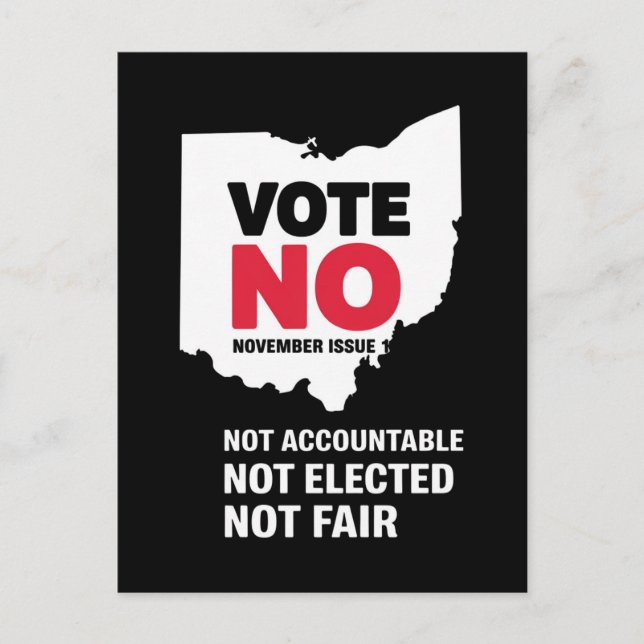 Vote No November Issue 1  Postcard (Front)