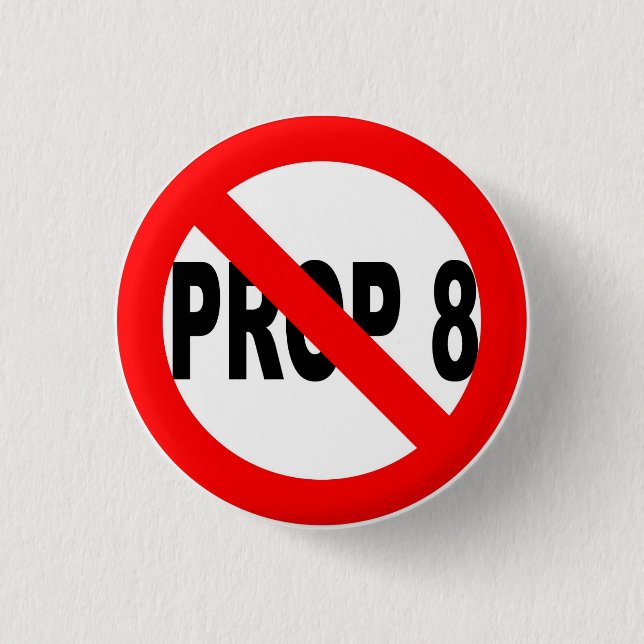 Vote No on Prop 8 Button (Front)