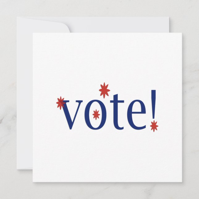 Vote Note Card (Front)