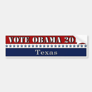 Vote Obama 2012 Texas - bumper sticker