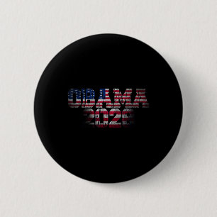 Vote Obama 2028 President Democrat Patriotic Retro 6 Cm Round Badge