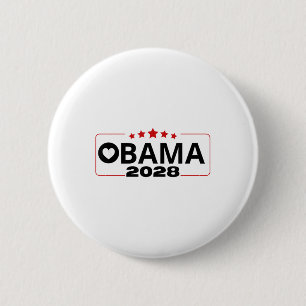 Vote Obama 2028 Retro Obama President 2028 Obama 2 6 Cm Round Badge