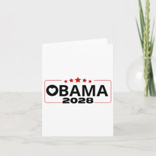 Vote Obama 2028 Retro Obama President 2028 Obama 2 Card