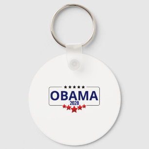Vote Obama 2028 Retro Obama President 2028 Obama 2 Key Ring