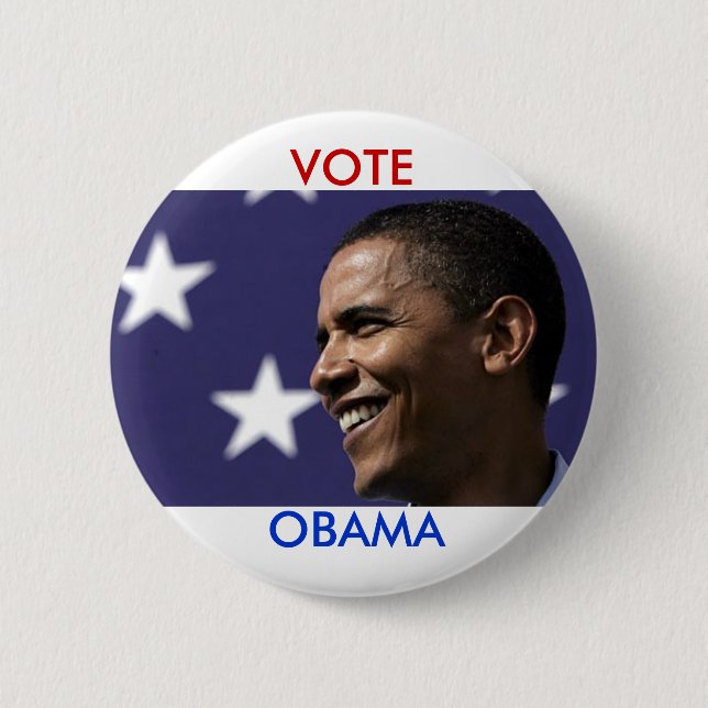 Vote Obama 6 Cm Round Badge (Front)