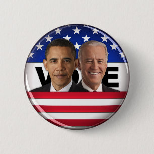 Vote Obama & Biden 6 Cm Round Badge