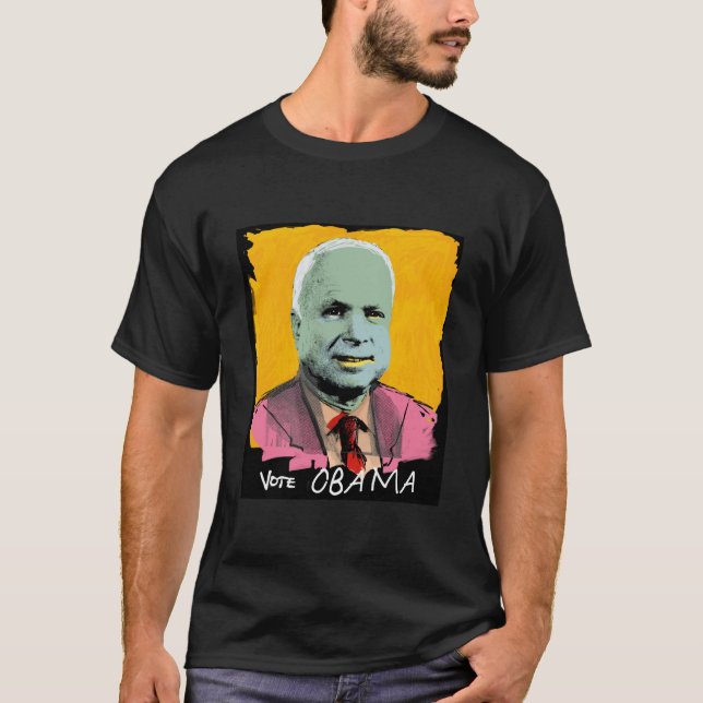 VOTE OBAMA DARK T SHIRT (Front)
