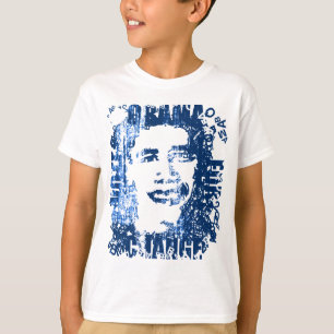 "Vote Obama for Change" vintage-look ball T. T-Shirt