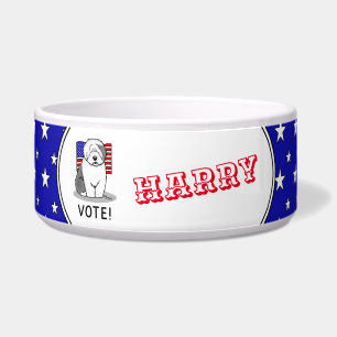 Vote! Old English Sheepdog Grey 1 Cute Political