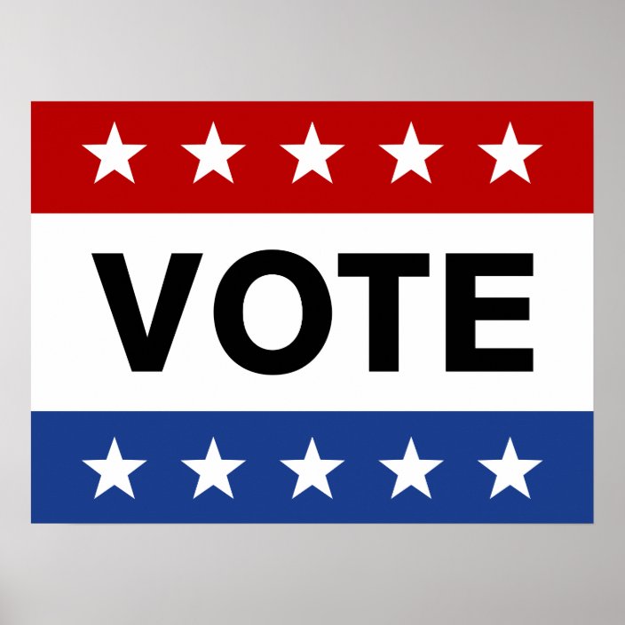 vote-on-election-day-display-poster-zazzle-au