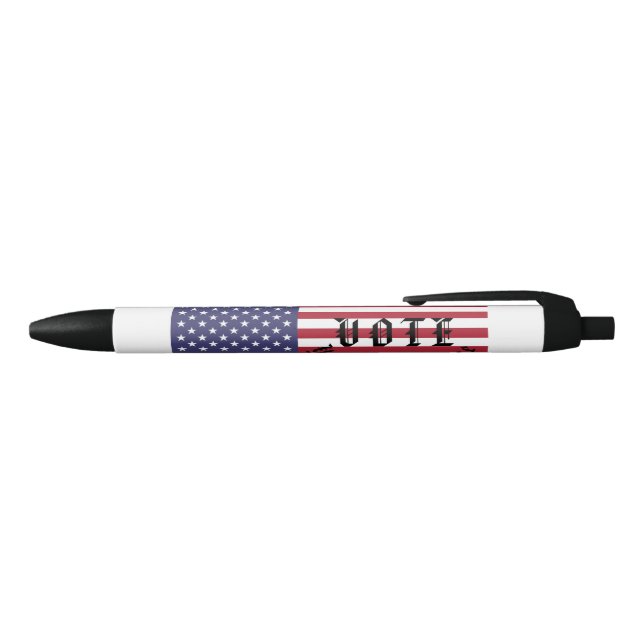 Vote patriotic elections USA American flag change  Black Ink Pen (Top)