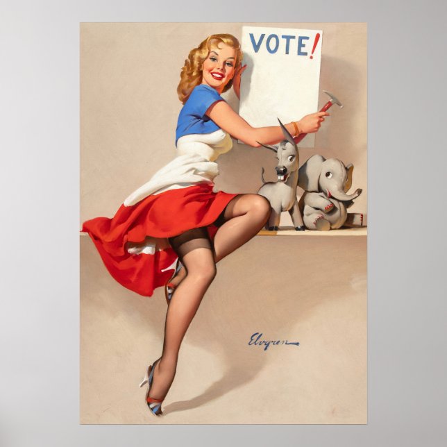 Vote pin up poster (Front)