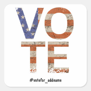 Vote Political Campaign 2024 Election  Square Sticker