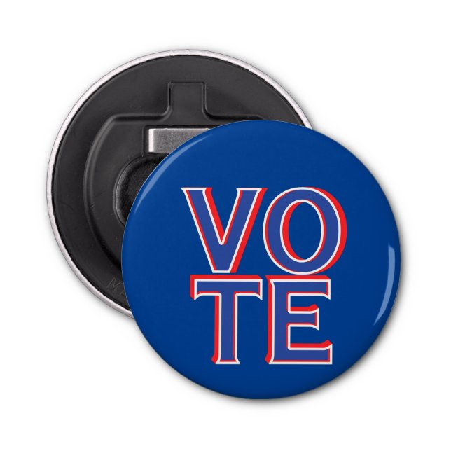 Vote Political Campaign Merchandise  Bottle Opener (Front)