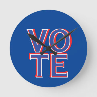 Vote Political Campaign Merchandise  Round Clock