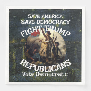 Vote Political FW FV HG Trump Republican Party Napkin