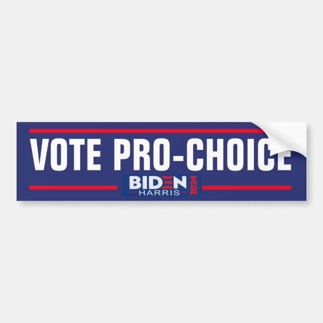 VOTE PRO-CHOICE BUMPER STICKER (Front)