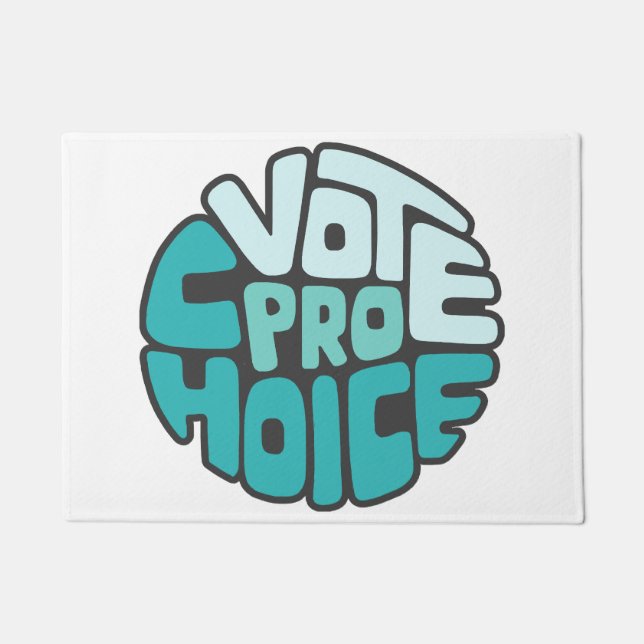 Vote Pro Choice Word Art  Doormat (Front)